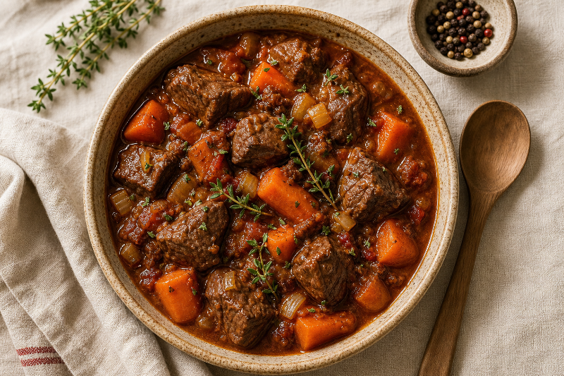 Boeuf carottes mijoté au Cookeo, recette GustoPlan