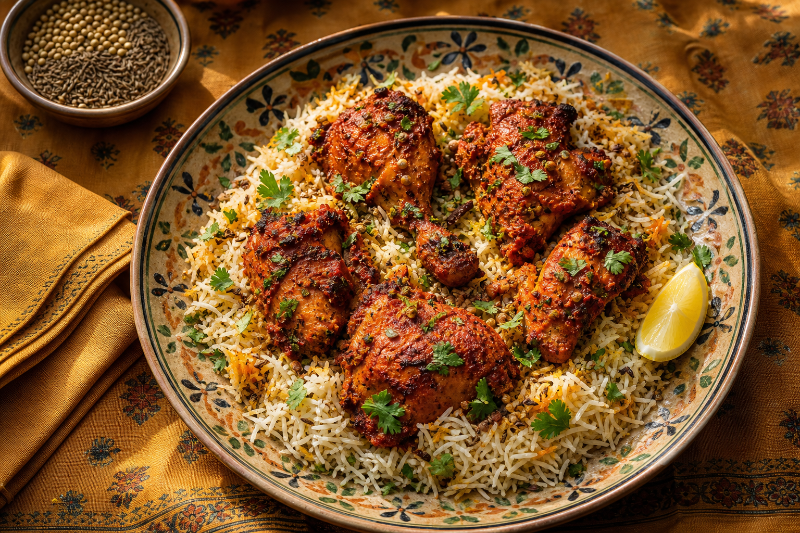 Poulet Tandoori avec Riz, recette GustoPlan