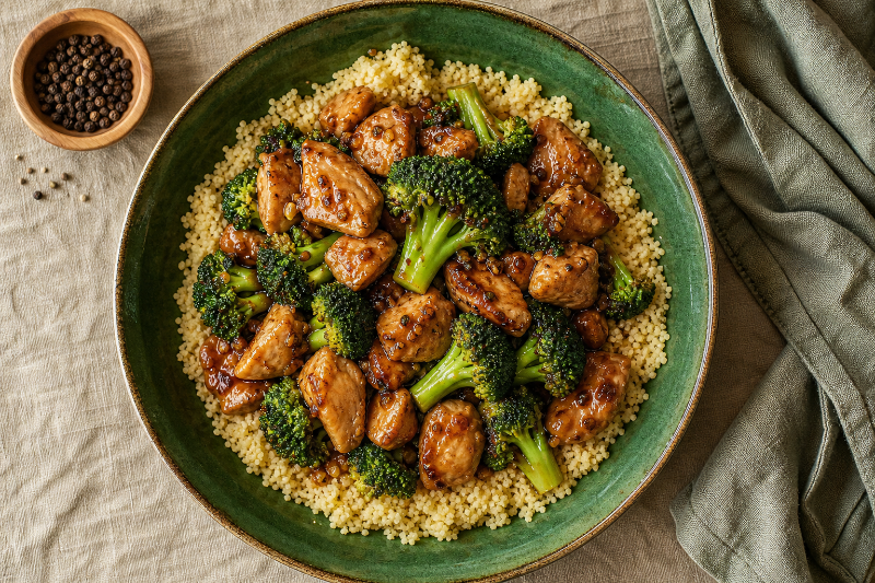 Poulet soja brocolis, recette GustoPlan